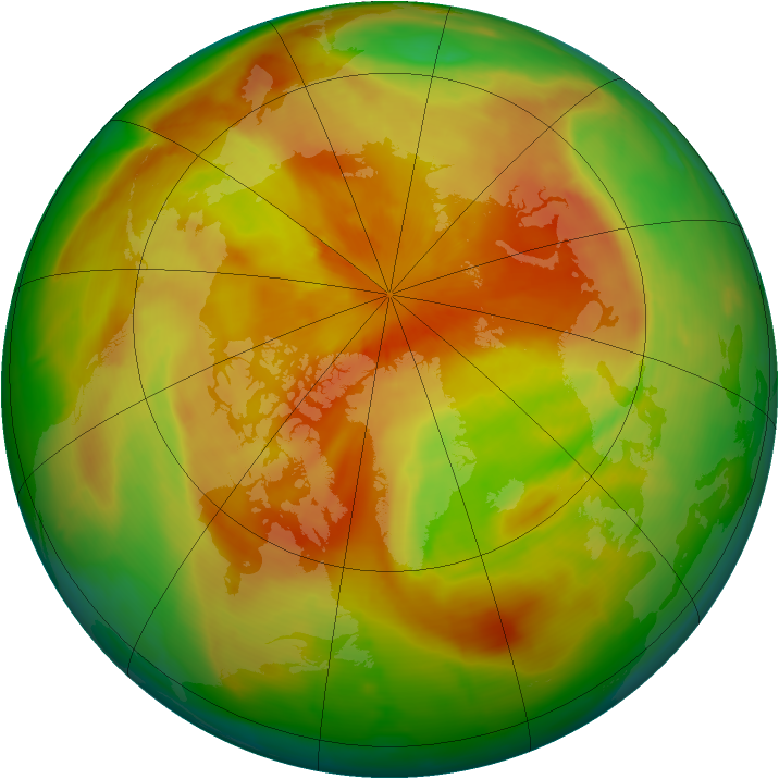 Arctic ozone map for 23 April 2014